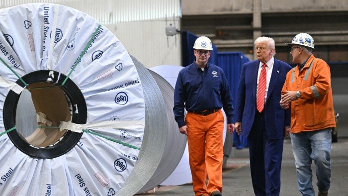 Trump says he will double tariffs on US steel imports to 50%