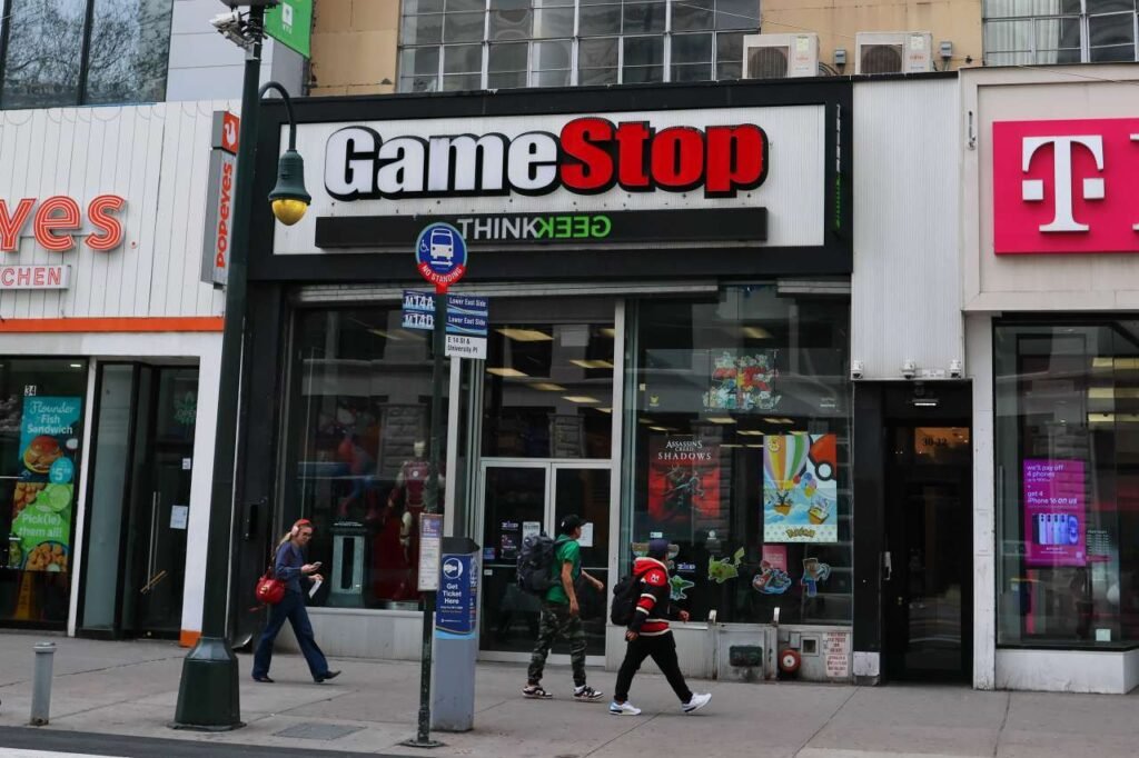 GameStop may be a bitcoin play, but its stock is sliding on weaker-than-expected Q1 revenue